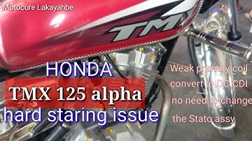 HONDA TMX 125 alpha, hard starting issue