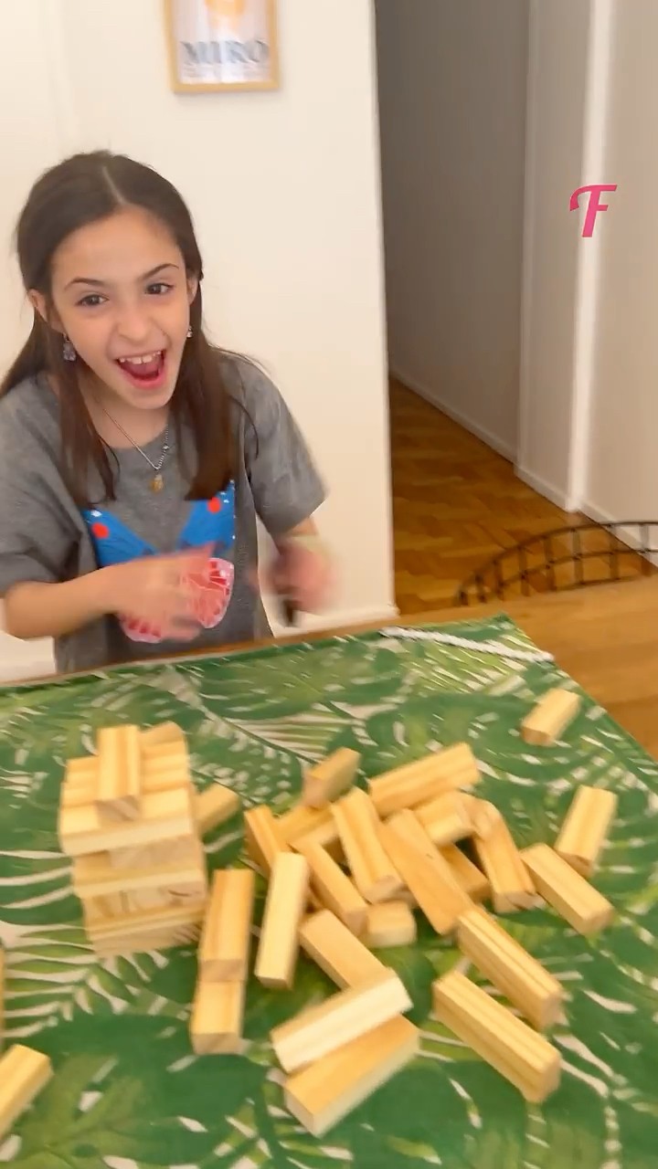The Jenga Tower of Suspense - Who Will Win? #shorts