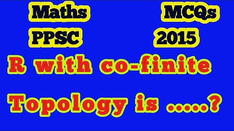 R with co-finite Topology is ..?||Is R with co-finite topology compact?|Is R locally compact or not?