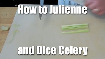 How To Cut & Slice Celery