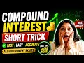Compound Interest Trick in Seconds 💥 | SSC Maths Short Trick