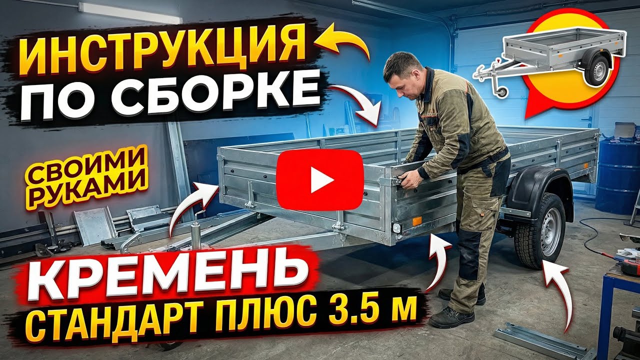 ПРИЦЕП Кремень Стандарт Плюс 3.5 м: Полное руководство по сборке!