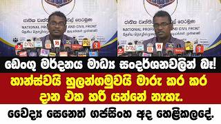 ඩෙංගු මර්දනය මාධ්‍ය සංදර්ශනවලින් බෑ! හාන්ස්වයි හුලන්ගමුවයි මාරු කරලා හරියන්නෑ වෛද්‍ය සෙනෙත් හෙළිකලදේ