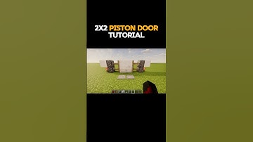 Easy 2x2 redstone piston door tutorial