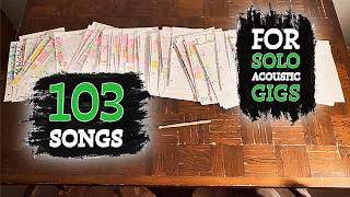103 Solo Acoustic Songs That Actually Work at Pub Gigs: The Full Set-List!!