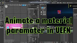 add a Parameter collect node inside a material to make animated UI ( unreal engine 5 / UEFN )