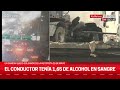 ASÍ VOLCÓ el CAMION en AU. 25 de MAYO: EL CONDUCTOR TENÍA 1,65 de ALCOHOL en SANGRE