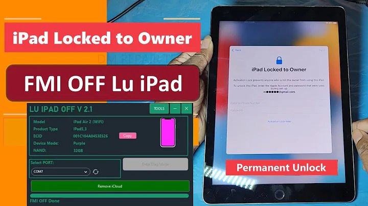 Lu iPad FMI OFF Remove iCloud Activation Lock iPad | iPad Air 2, iPad 6, iPad 7 iCloud Removal 2025