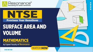 Surface area and Volume |  Mathematics | NTSE Previous Year Questions | By Reso Expert