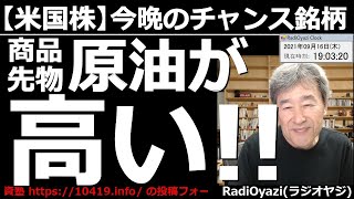 【米国株－今晩のチャンス銘柄】米国３指数は上昇しても、また売られる動きが見られ上値が重い。昨日安かった薬品株も、いったん反発はしたが再下落に注意が必要だ。今日は原油が高い。そろそろ売りシグナル点灯か？