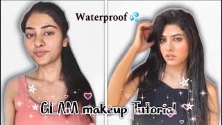 Waterproof  Smokey eyes glam makeup tutorial 😍. | nude makeup tutorial | self makeup tutorial