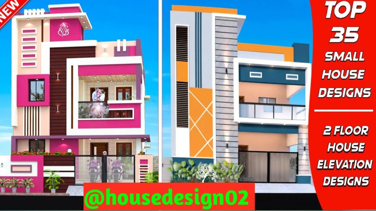 🏡Top 35 Two Floor House Front Elevation Designs 2025 💖 Double Floor House Front View Designs 