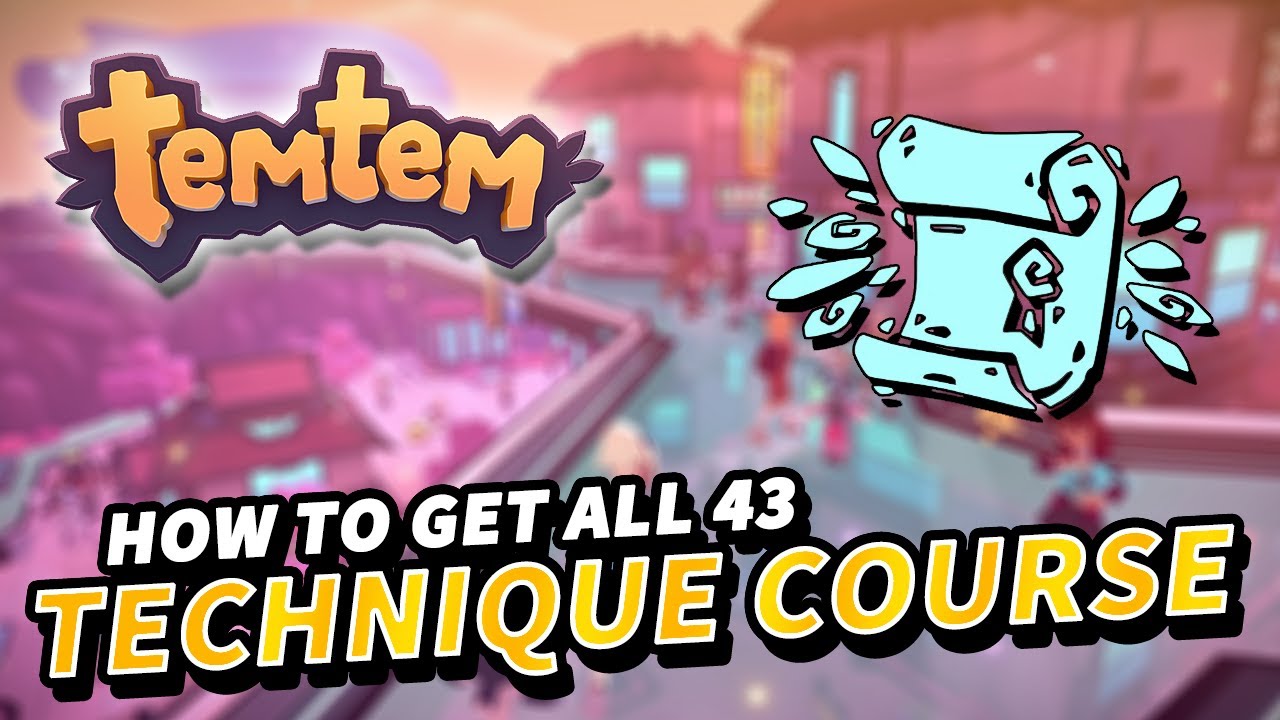 Temtem All TECHNIQUE COURSE Locations (How to get all 43 TC) | Update 1.0