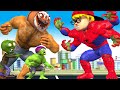 Spider NickHulk Six Hands vs Team Zombie Monster Save City - Scary Teacher 3D Story Happy ending