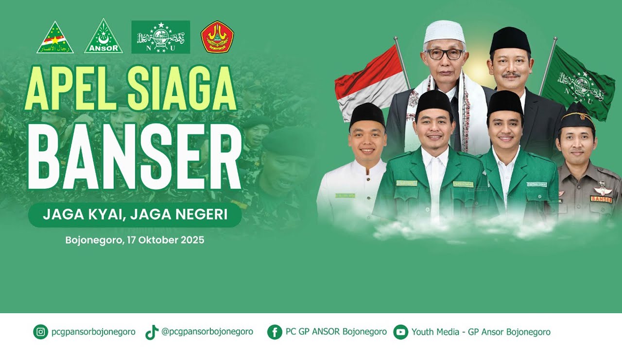 LIVE | APEL SIAGA BANSER JAGA KYAI, JAGA NEGERI - PENGURUS CABANG GP ANSOR BOJONEGORO
