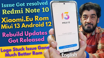Redmi Note 10 Miui 13 Xiaomi EU Rom Issue Resolved English