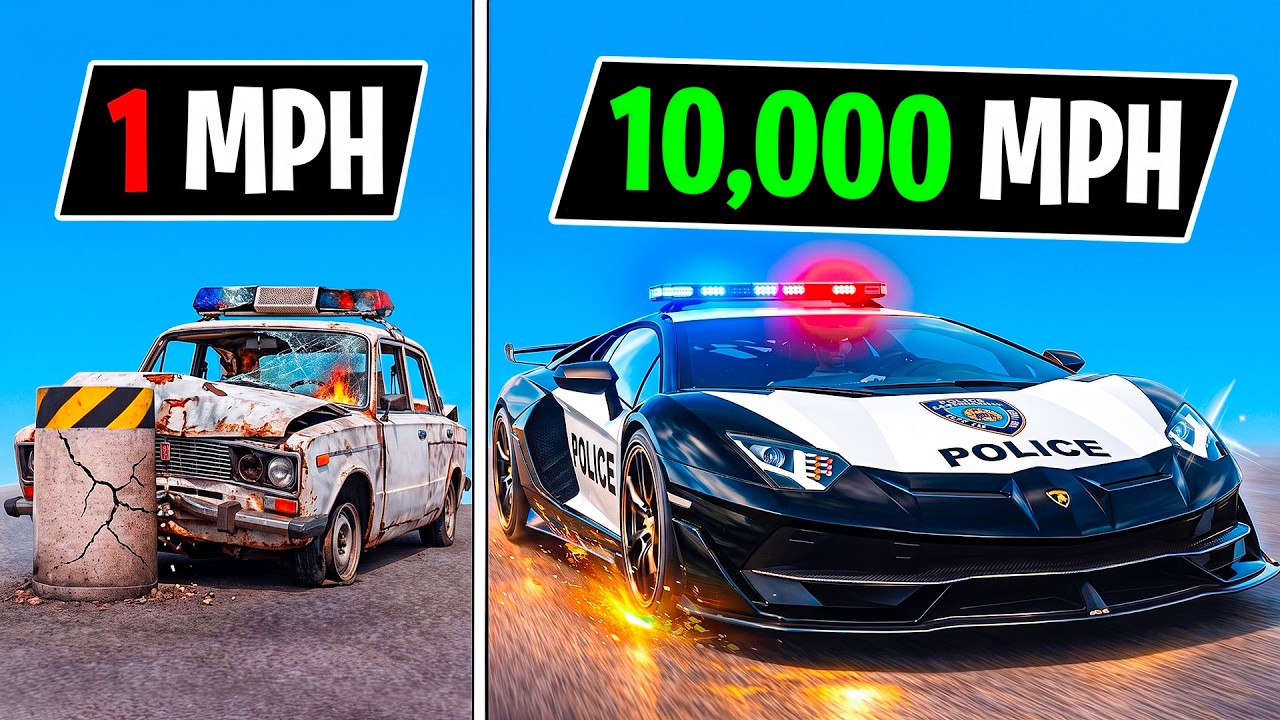 Every Time I Crash, My Police Car Gets FASTER in GTA!