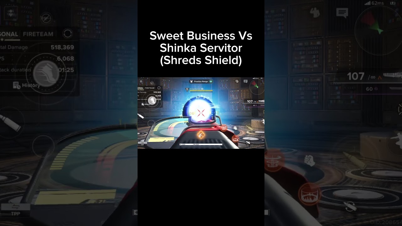 Destiny Rising Sweet Business vs Shinka Servitor this thing shreds the shield 