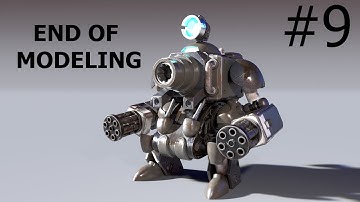 3D modeling-Metal Slaug S.Gunner walker-MODO foundry-#9-end of modelling