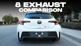 GR Corolla Exhaust Compilation - 8 systems (Chapter1)