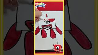 How to draw number 1 Numberblocks числовые блоки рисунки для детей#numberblocks #drawing #howtodraw