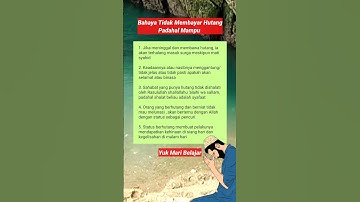 Bahaya Tidak Membayar Hutang Padahal Mampu #shorts