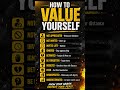 How to Value Yourself 💯 | Stop Letting People Walk Over You