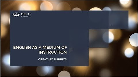 EMI Creating Rubrics #2
