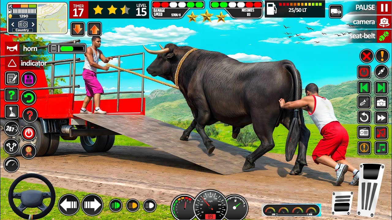 Animal Transport Truck Simulator Game 3D|Wild Animals Transport Truck