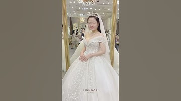 Mẫu váy cưới Haute đang được các cô dâu yêu thích tại Linh Nga