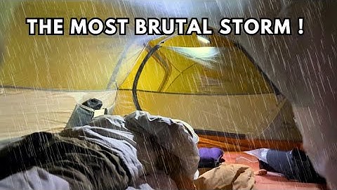 MONSTER RAINSTORM ⛈️ Camping in Heavy Rain - THE BRUTAL STORM‼️