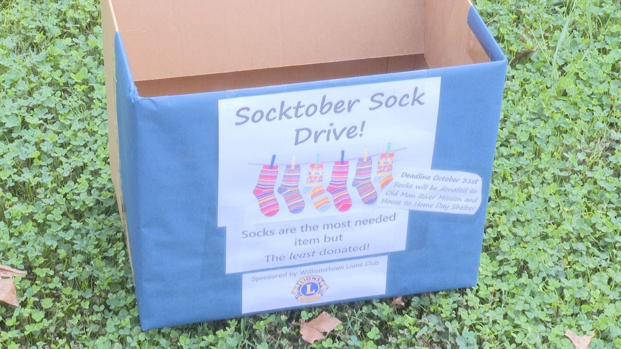 Socktober sock drive going through October - YouTube