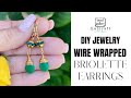 How To Wire Wrap Briolettes! DIY Jewelry Making Tips, Tricks, &amp; Hacks! Create Handmade Earrings!