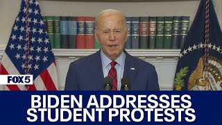 PRESIDENT BIDEN ADDRESSES STUDENT PROTESTS