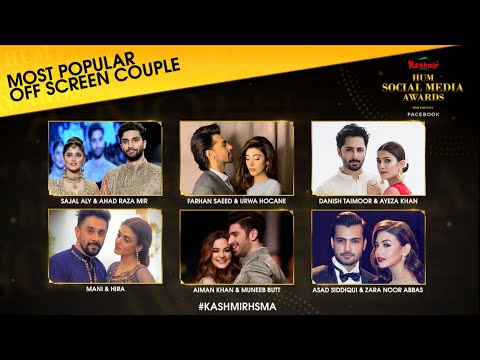 Nominations | Most Popular Off-Screen Couple | Kashmir HUM Social Media Awards 2020
