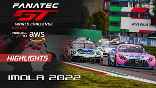 Race Highlights | Imola 2022 | Fanatec GT World Challenge Europe Powered by AWS