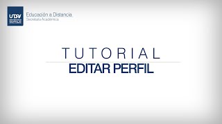 Tutorial Editar perfil