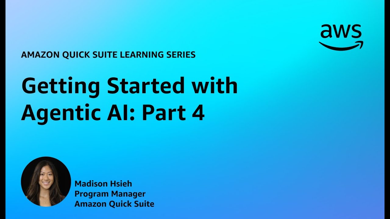 Getting Started with Agentic AI Part 4: Quick Research | Amazon Quick ...