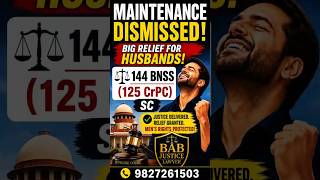 No Alumini No Maintenance After Divorce! | BNS Section 144 Explained | BNS | Divorce Process #shorts