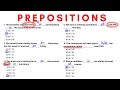 Prepositions in on at  10item practice questions