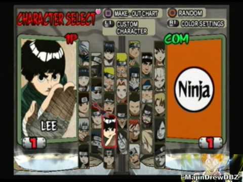 Naruto Clash of Ninja 2 - ALL CHARACTERS / LISTA PERSONAGENS / +