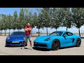 Обзор Porsche Cayman 718 GTS и Porsche 911 turbo | тест драйв, замер