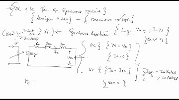 Brief Discuss on Short Circuit and Open Circuit Test , Synchronous Reactance , SCR
