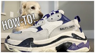 HOW-TO Clean Balenciaga Triple S sneakers! | Sneaker Cleaning