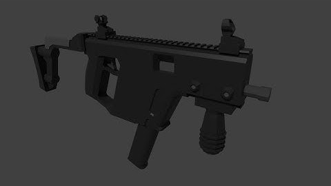 Speed Modelling a Kriss Vector In Blender (Mini-Update)