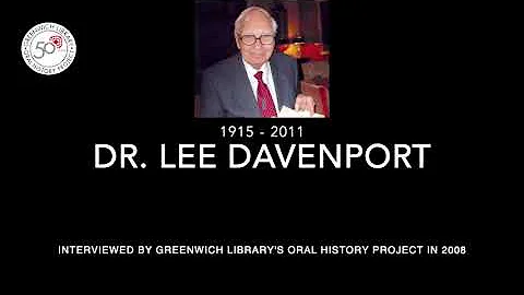 Dr. Lee Davenport Audio Clip: Oral History Project at Greenwich Library
