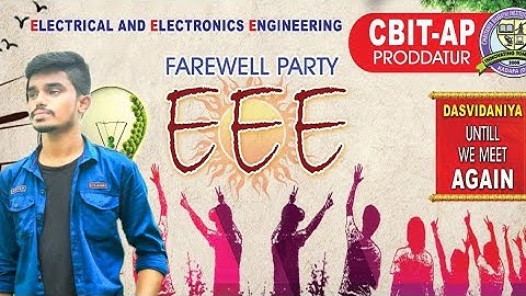 Farewell Party Dance performance/EEE/#CBIT #PRODDATUR #2K21
