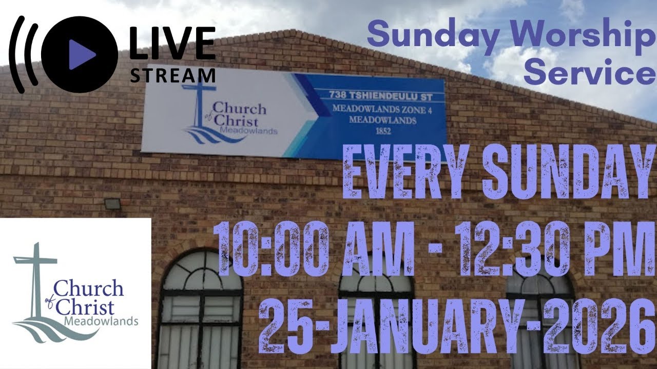 Sunday Worship Service 25 January 2026 - YouTube