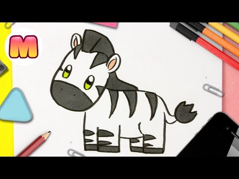 Video: Cómo Dibujar Una Cebra