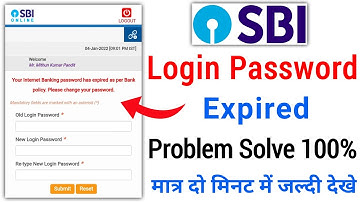 Your Internet Banking password has expired as per Bank policy. Please change your password.